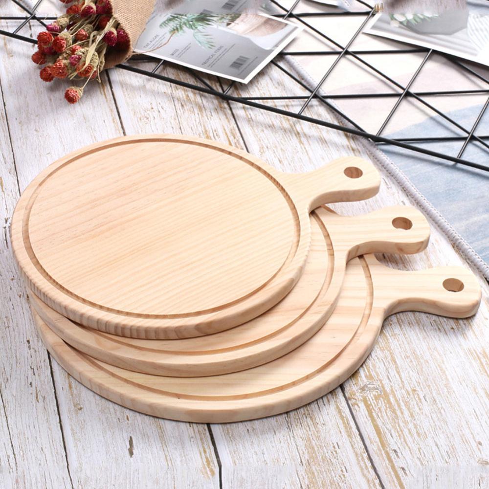 Wooden Round Pizza Tray