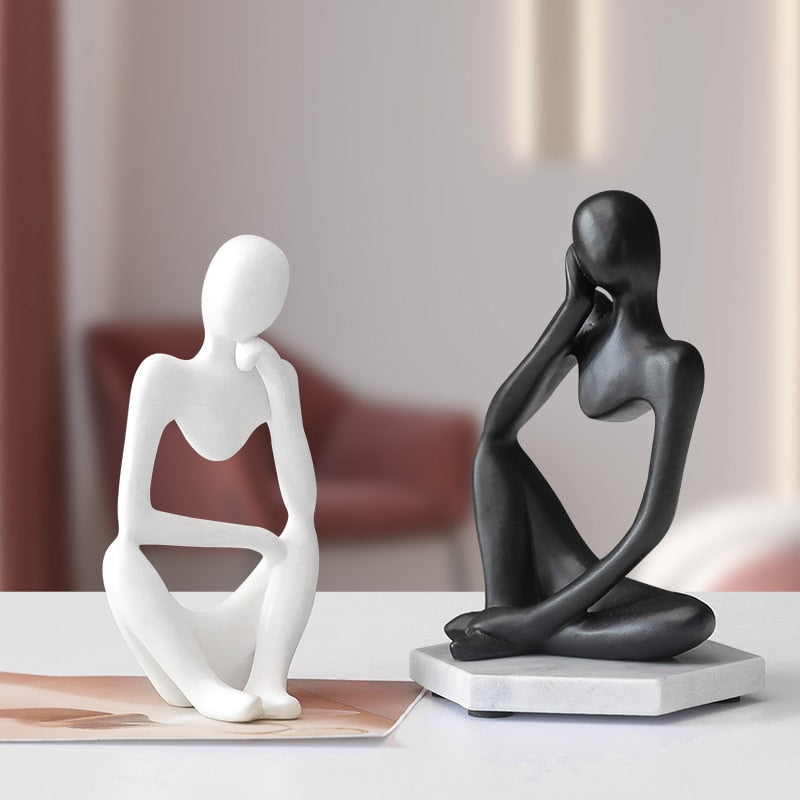 Abstract Thinker Statue